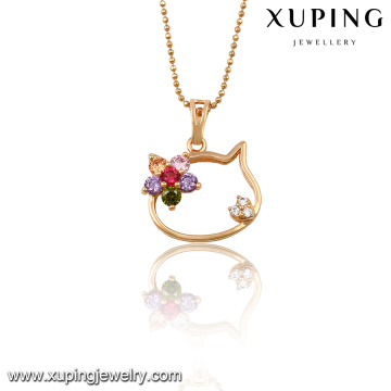 32687 Xuping Schmuck Großhandel China Gold Farbe Anhänger mit Zirkon für Geschenke